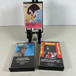 Three Elvis Presley Cassettes.